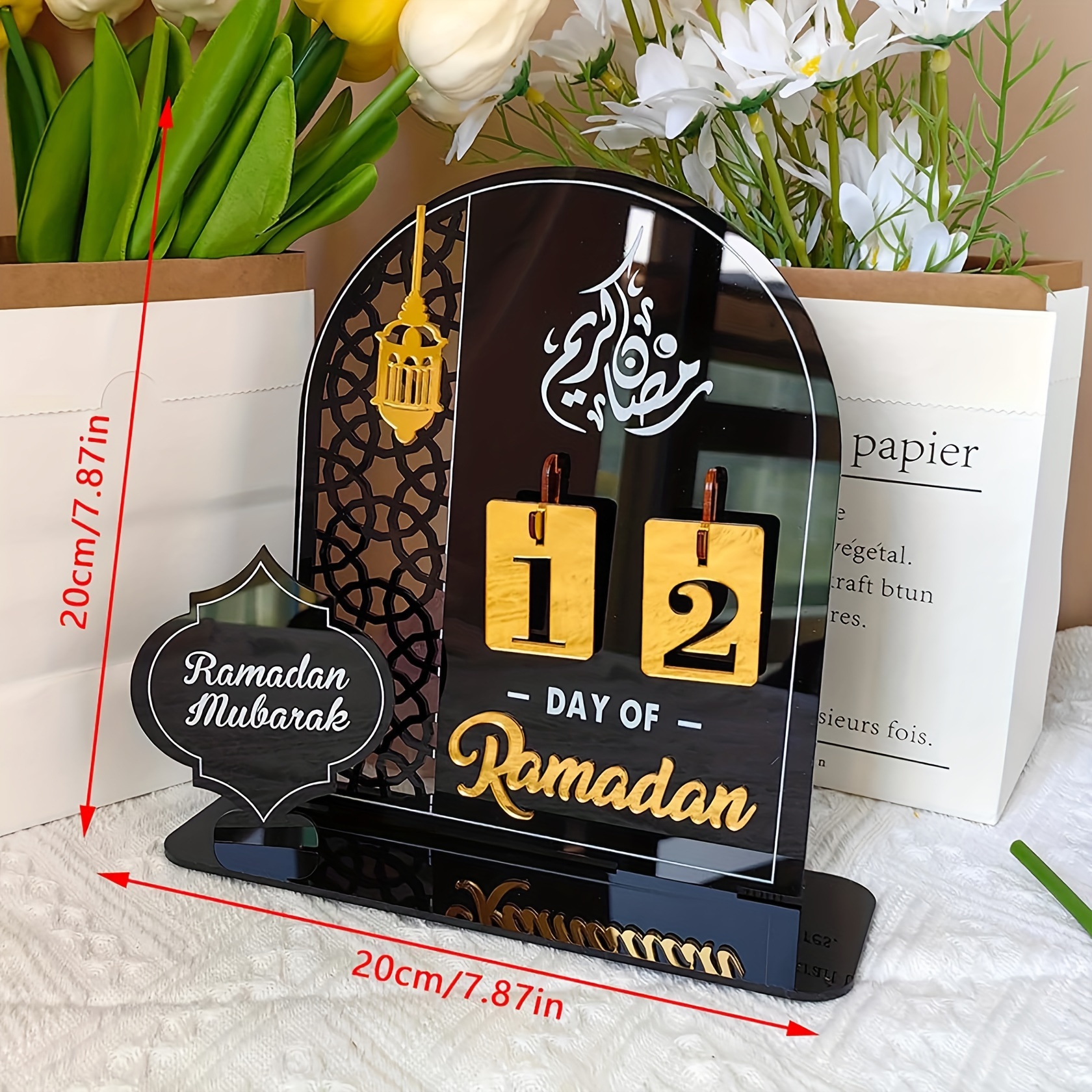 Set Di Decorazioni Per La Tavola Di Ramadan Calendario In - Temu Italy