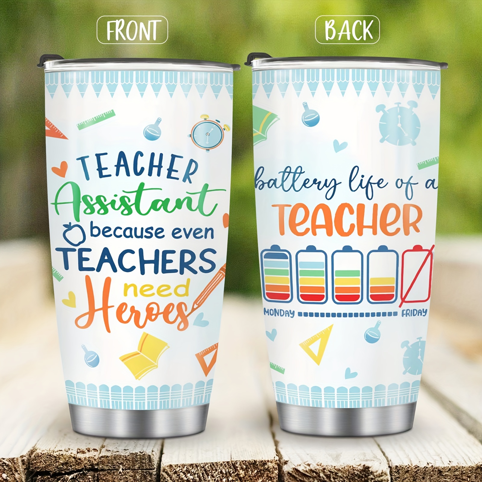 Teacher Tumbler - Best Teacher Ever Travel Coffee Mug Appreciation Gift For  Teachers - Stainless Steel Tumblers Awesome Gifts For Birthday, Christmas,  Graduation Day, Back To School - Temu