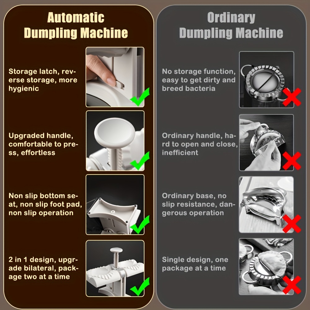 Double Head Automatic Dumpling Maker