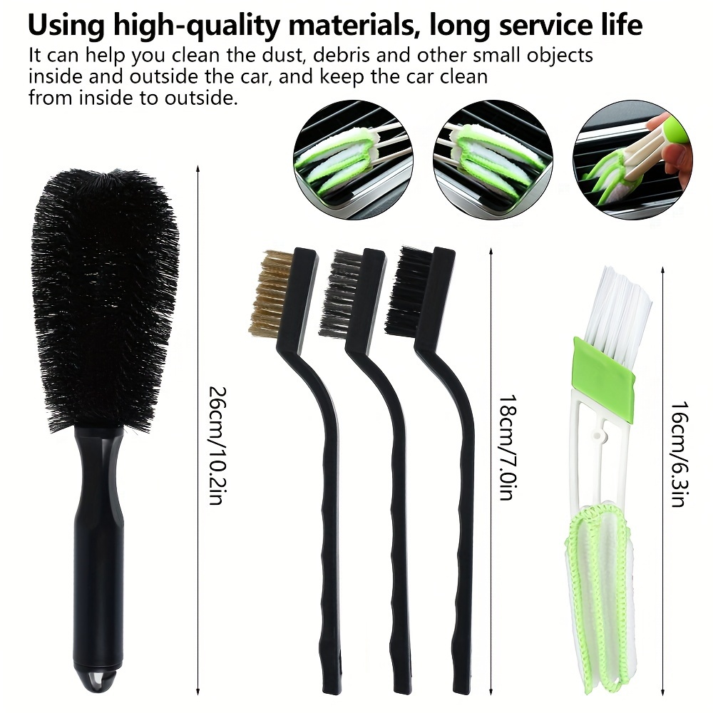 15PCS Car Detailing Brush Set Car Cleaning Kit for Wheels Engine