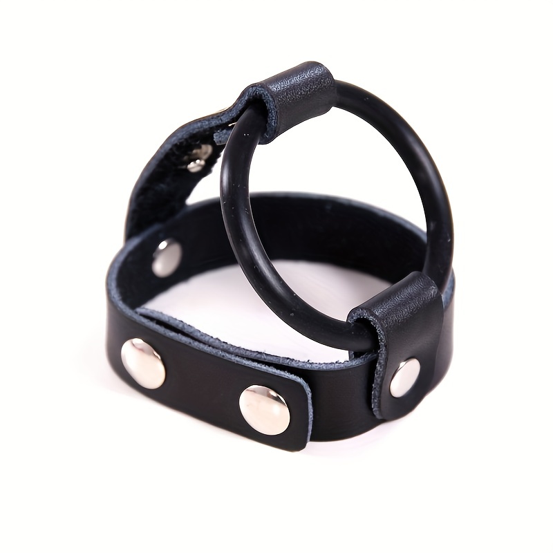 The Steel Button Strap Glans Ring (35mm)