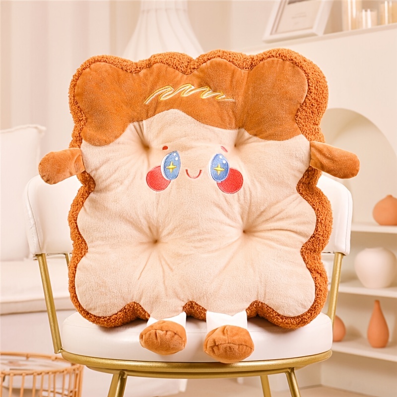 Cute Bear Paw Back Pillows Soft Plush Chair Cushion Seat Cushions