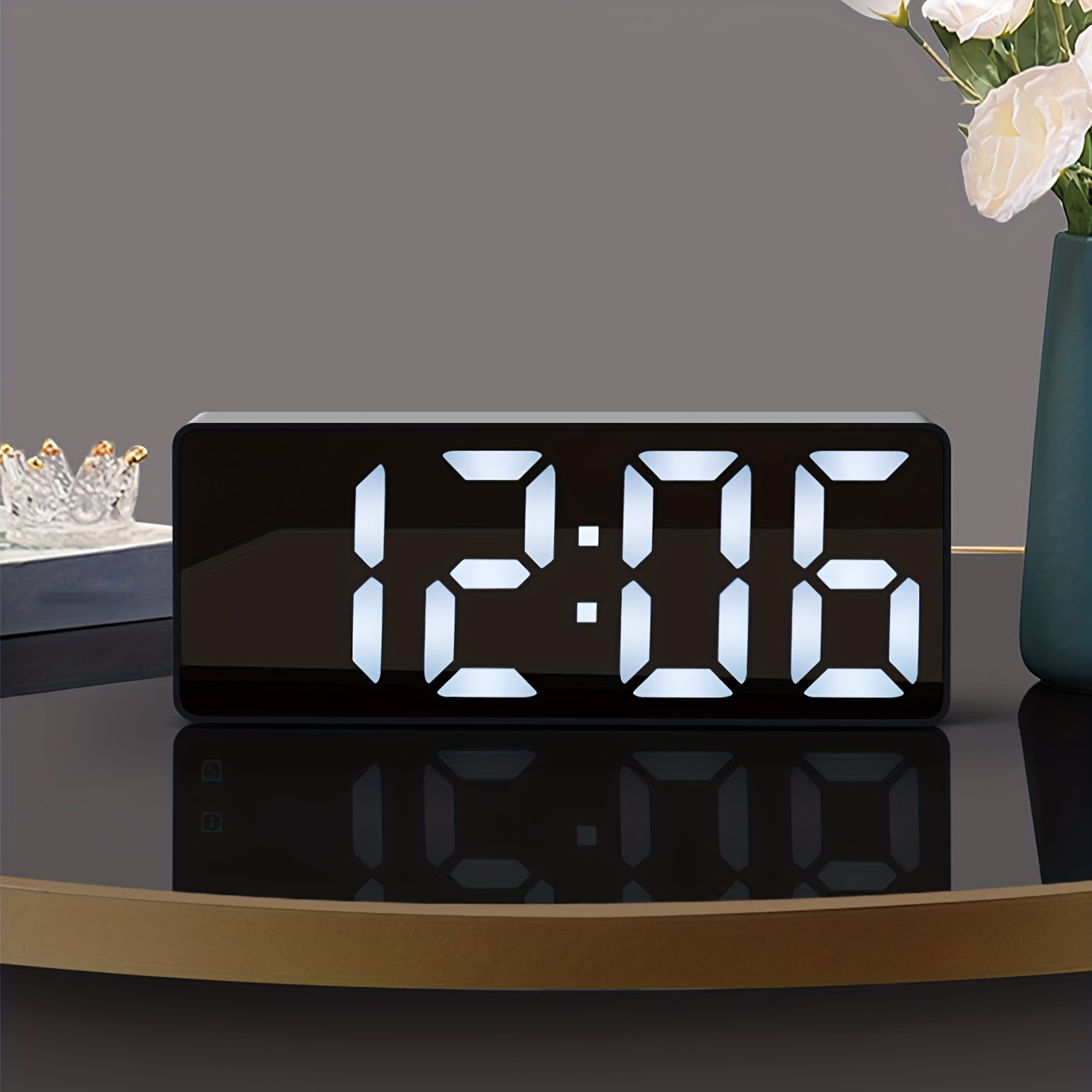Réveil de Voyage Mini Horloge Numérique LCD Portable avec