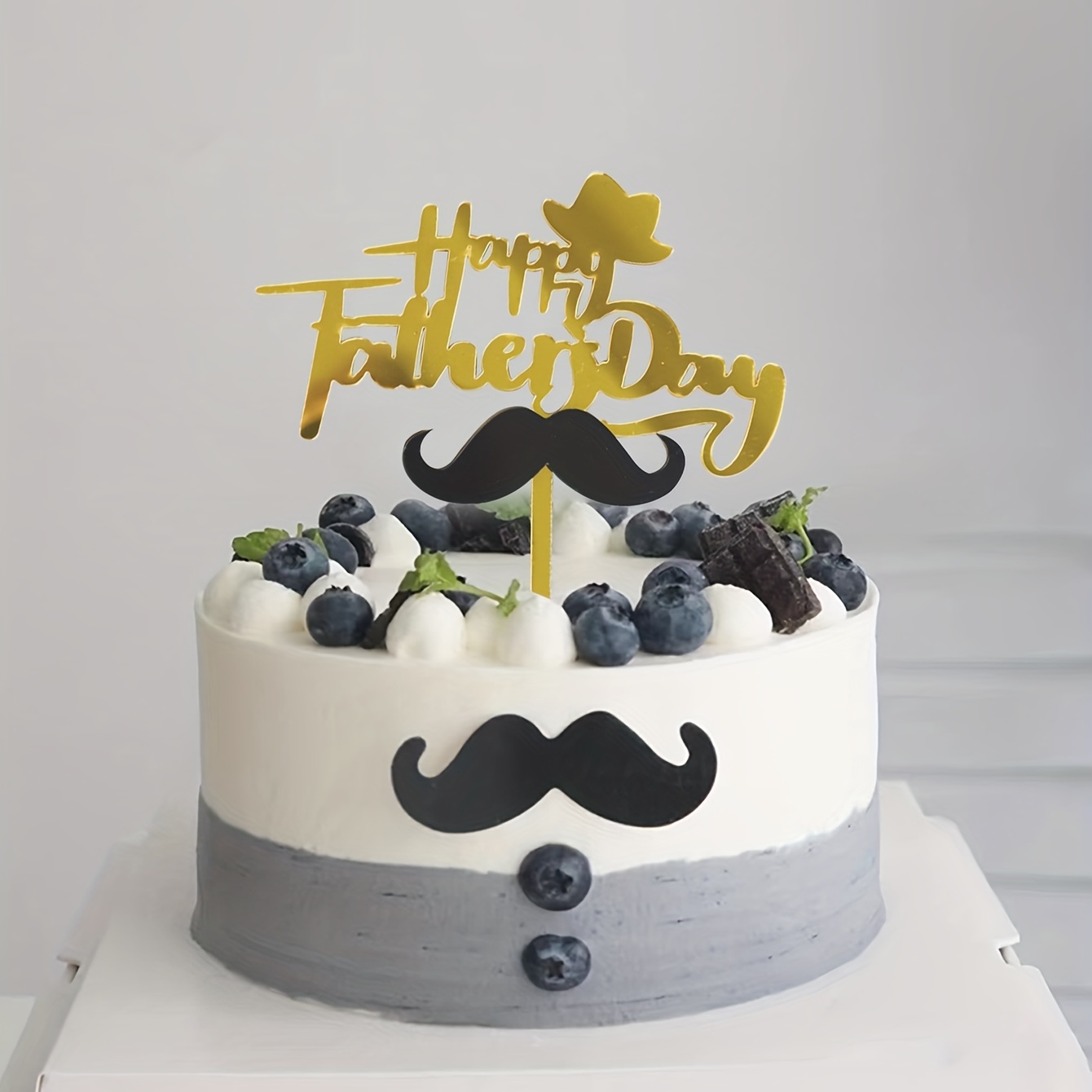 Feliz Cumpleanos - Decoración para pastel de papá, feliz día del padre,  suministros para fiesta de cumpleaños de papá