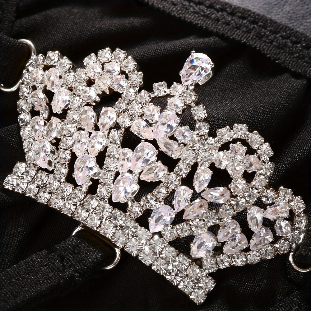 Womens Chain Thong Panties Rhinestone Diamond Crystal Body Waist Jewelry  Gold
