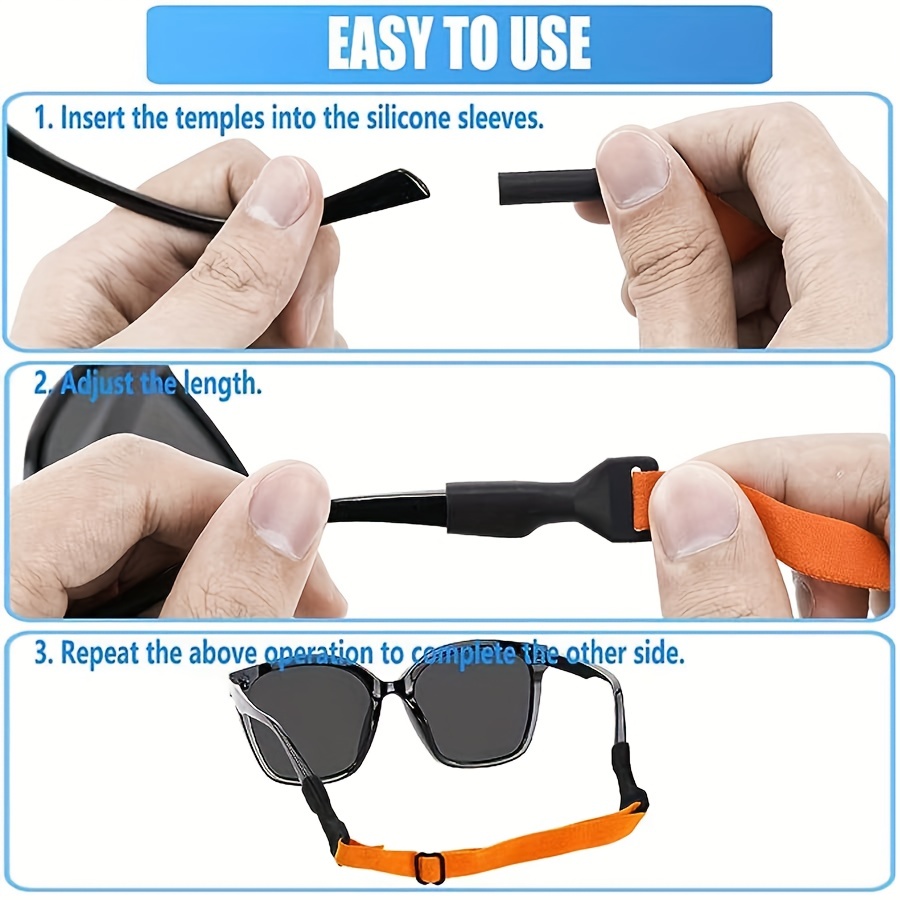  Gadpiparty 4 Pairs Sports Glasses Rope Eye Glasses for