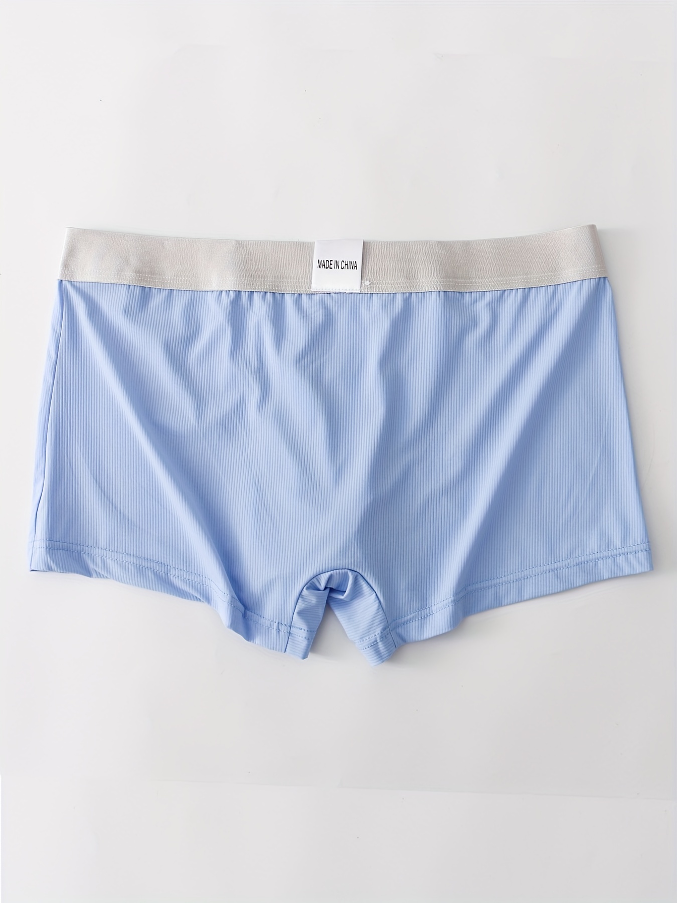 Men's Boxer Briefs Striped Elephant Trunk Underwear Thin Cotton Panties