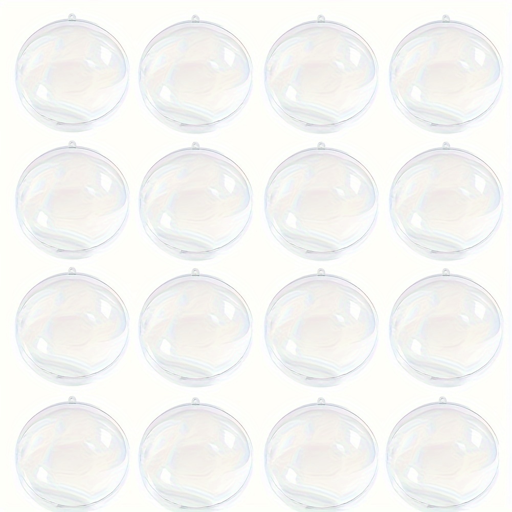 Fillable Clear Plastic Balls With Decorations(8 Styles) Transparent Empty  Plastic Balls Ornaments Diy For Xmas Tree Wedding Party Home Shop Decor  Scene Decor, Room Decor, Home Decor, Window Decor Pendant, Holiday Party