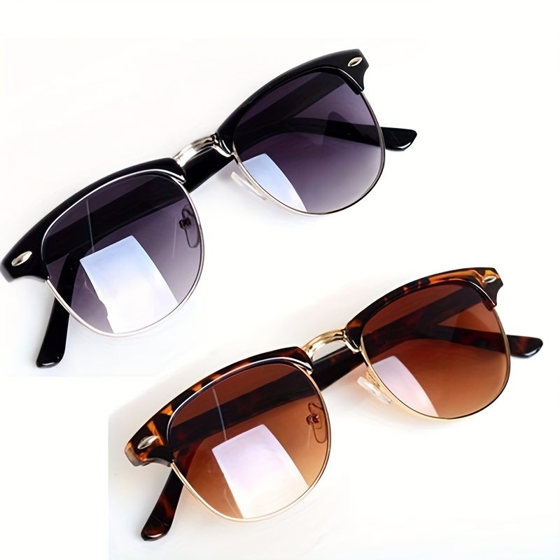 Retro Rectangle Sunglasses Women Brand Designer Small Metal Frame Square  Punk Sun Glasses Men Fashion Vintage Oculos De Sol