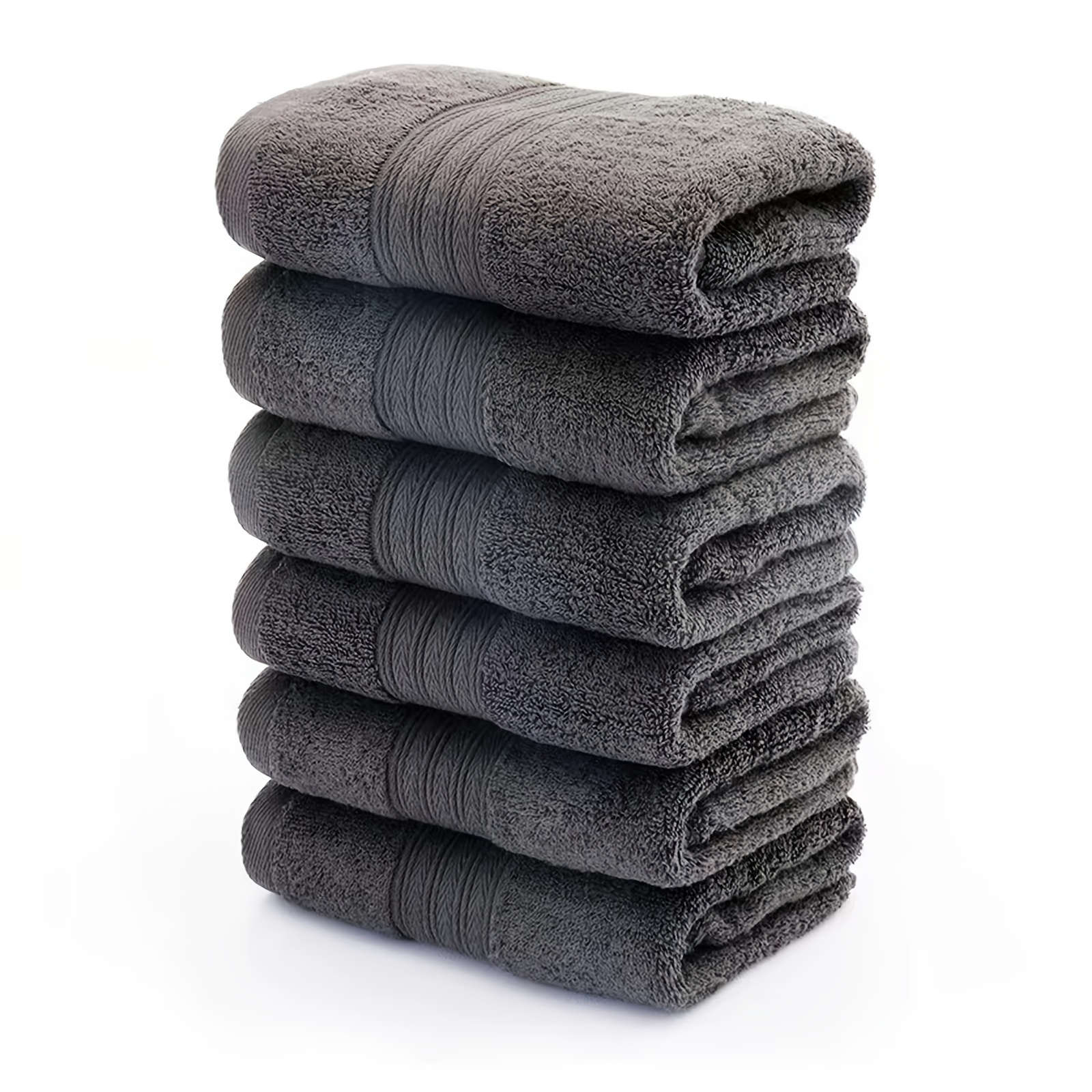 Absorbent Soft Cotton Hand Towels For Hand, Facial, Gym And Spa Dark Gray -  Temu
