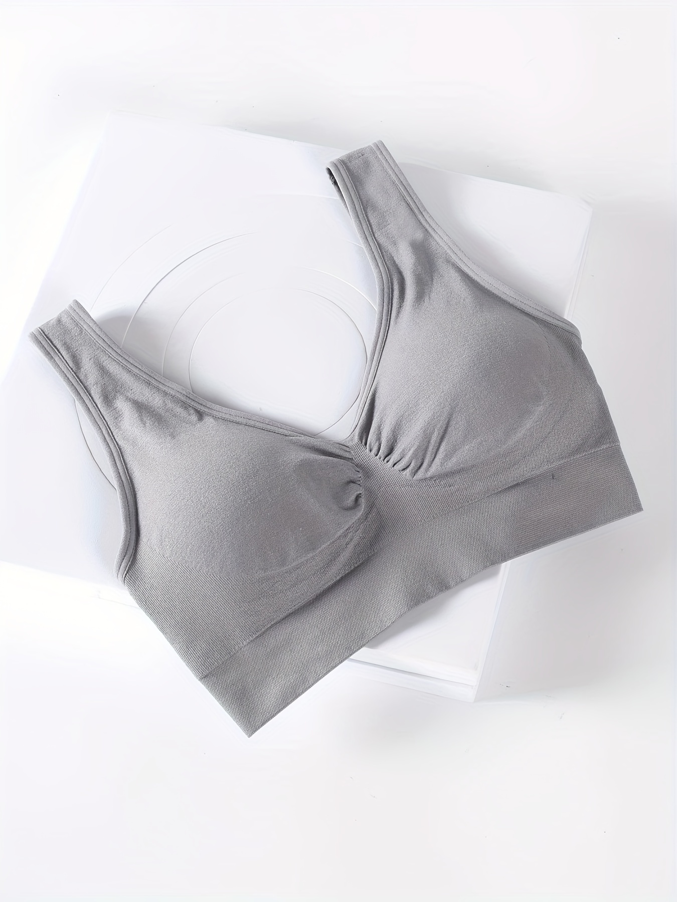 Women's Genie Bra Seamless 3-Pack - Solid Color Comfort Sports