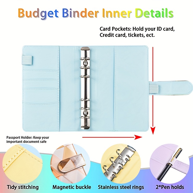 Budget Planner Cash Envelopes  Cash Envelopes Planner Organizer - A6 Pu  Leather - Aliexpress