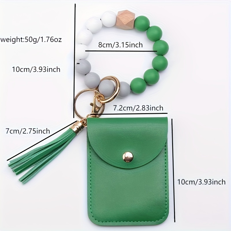 Keychain Wallet, Wristlet, Bangle, ID Card Holder, Purse, Key Chain, Gift
