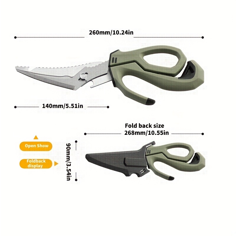 Professional Fishing Scissors: Anti slip Grip Multi - Temu
