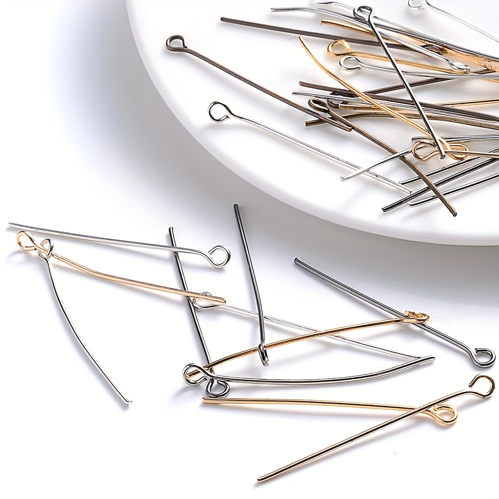 About Stainless Steel Eye Pins 9 Needles Eye Head Pins - Temu