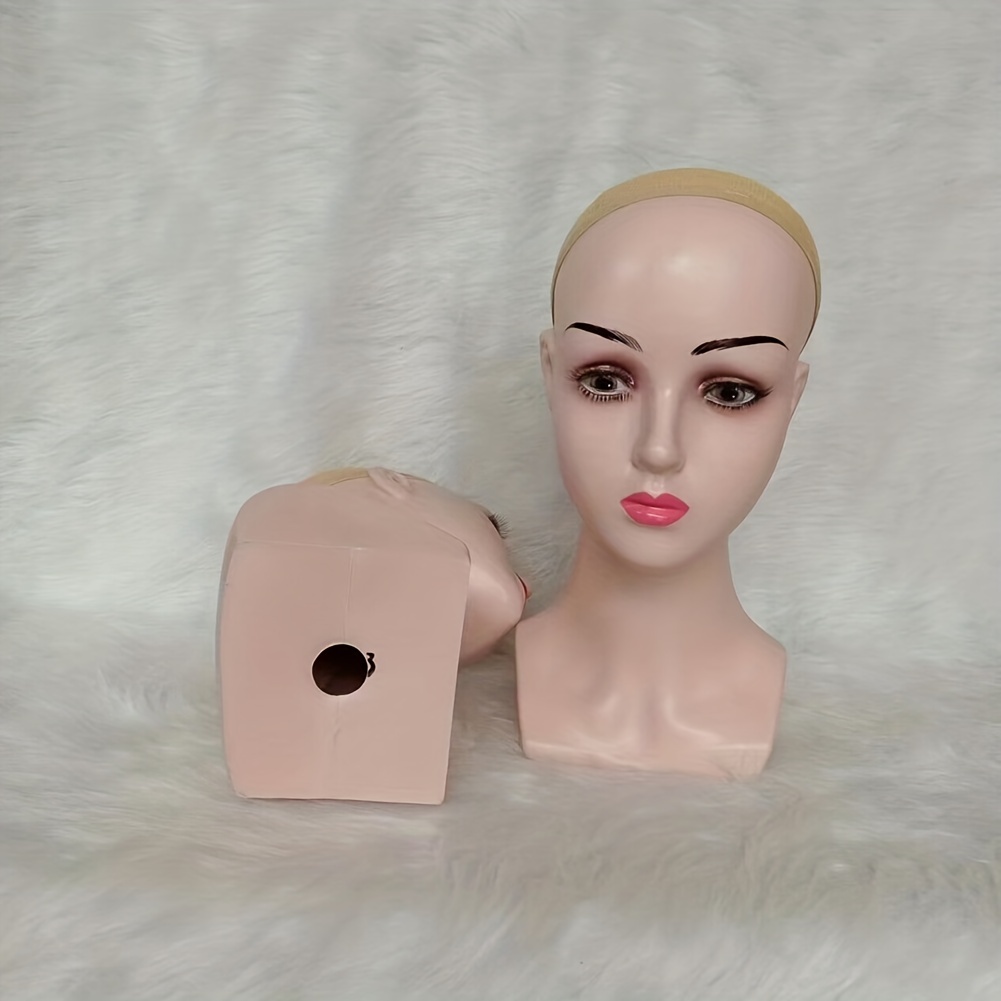 Mannequin Head With Shoulders African Female Realistic Manniquin Heads For  Wigs Wig/Hat Display Head With Anti Slip Caps