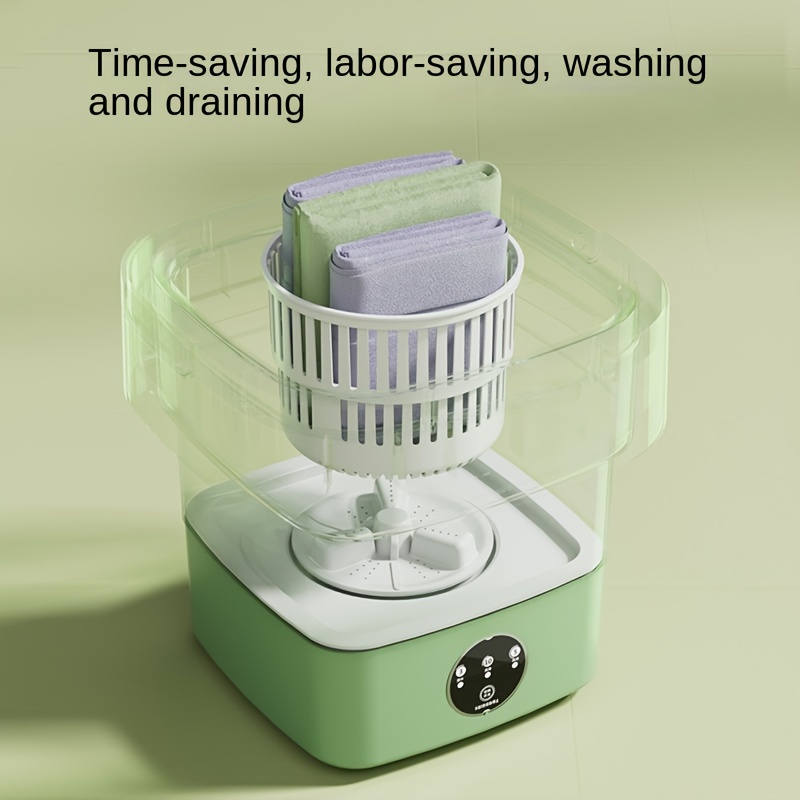 Mini Folding Small Washing Machine Small Underwear Washer - Temu