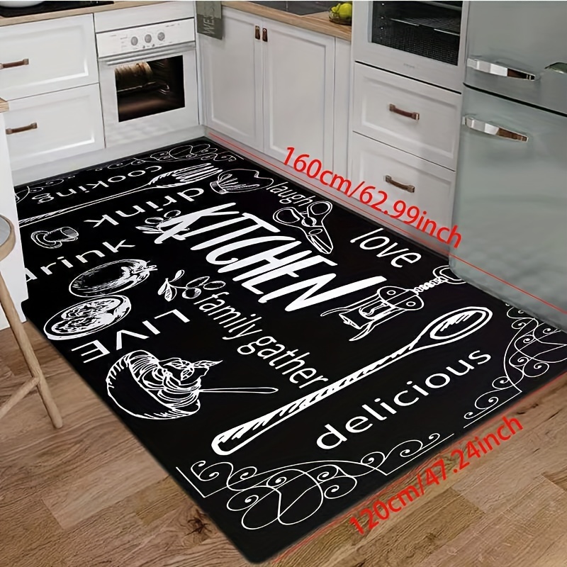 Modern Absorbent Floor Mat Anti fatigue Oil proof Kitchen - Temu Germany
