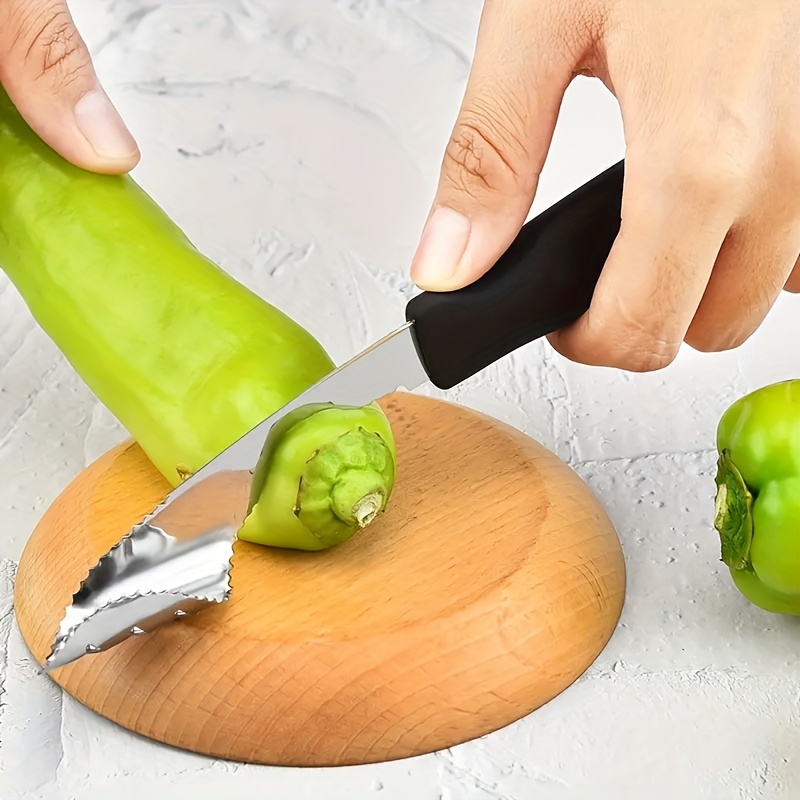 Pepper Chili Bell Jalapeno Corer Seed Remover Green Pepper Chilli Cutter  Corer Slicer Fruit Peeler Kitchen Utensil - Temu