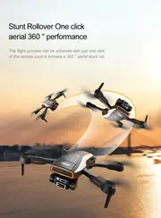 lu50 drone equipped with esc high definition hd electronic governor dual camera four sided obstacle avoidance cool lighting one key takeoff landing 360 rolling stunt details 16