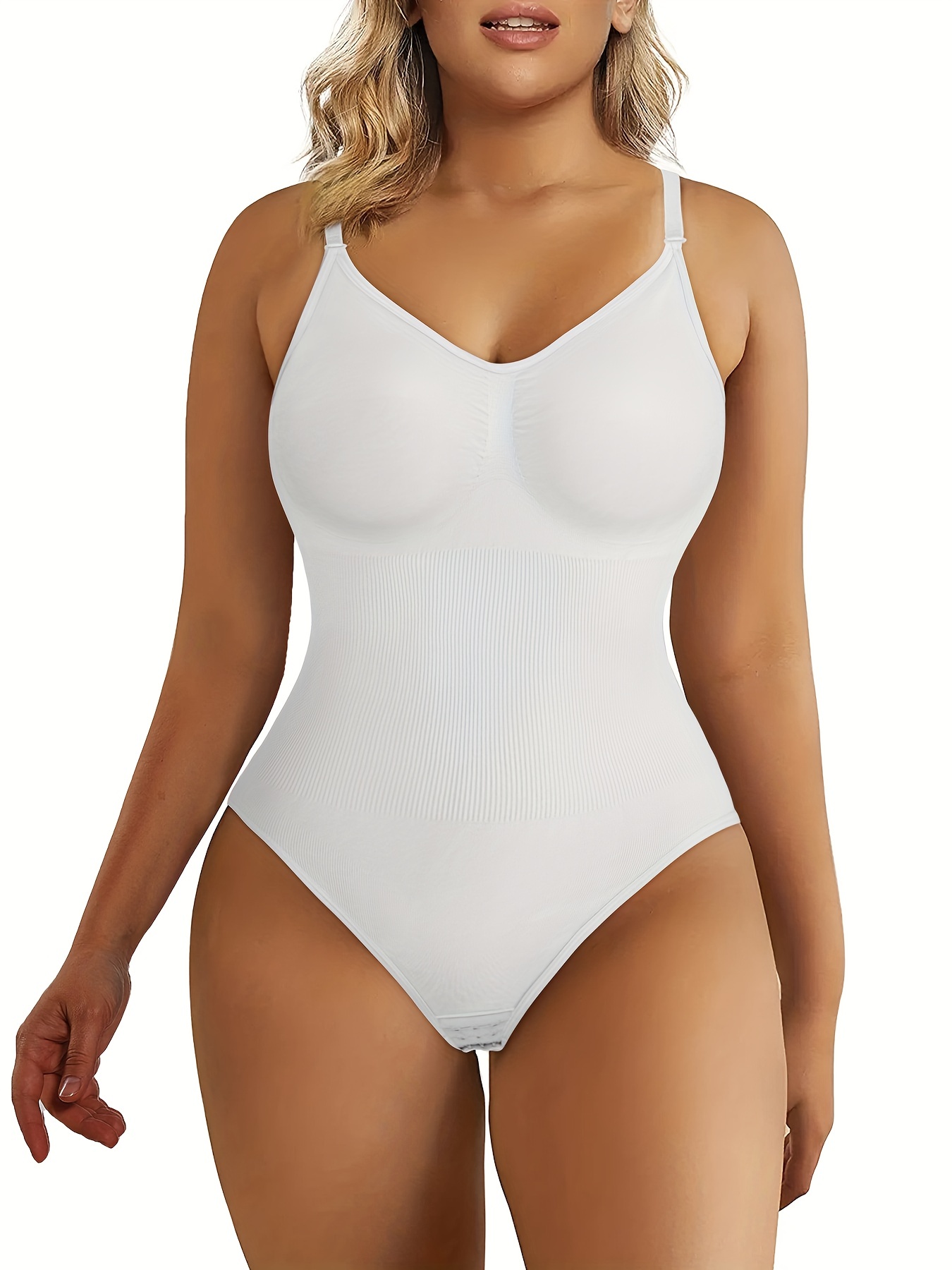 XZHGS White Lingerie Plus Size Silk Women Body Shaping Bodysuit Full Body  Compression Shapewear Tummy undergarment Body Suit Lingerie Women Womens  Lingeries 