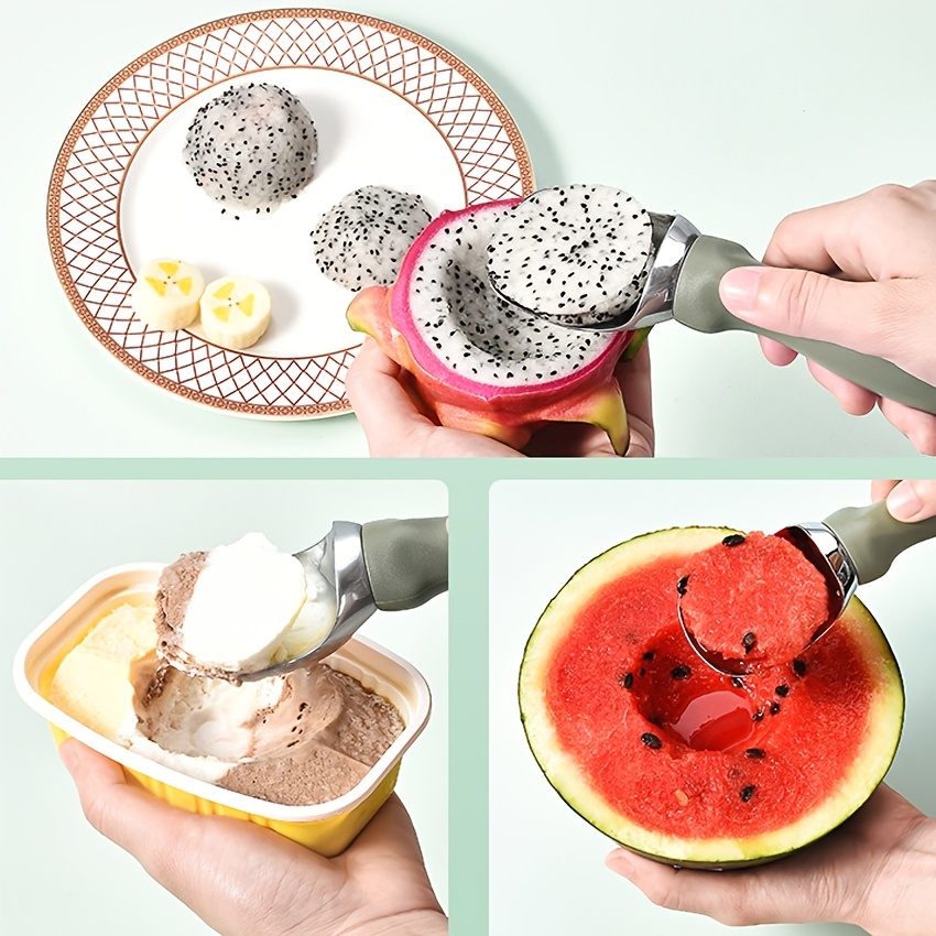 Stainless Steel Ice Cream Scoop, Fruits Scoop, Meat Baller with