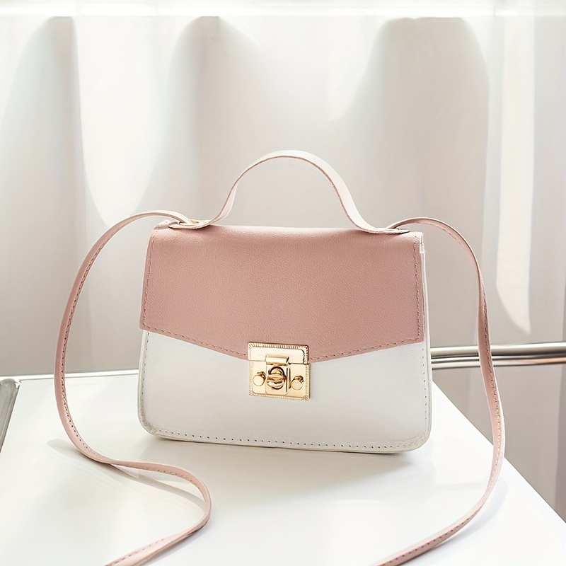 Girls Square Shoulder Bag Casual Handbag Versatile Diagonal Bag