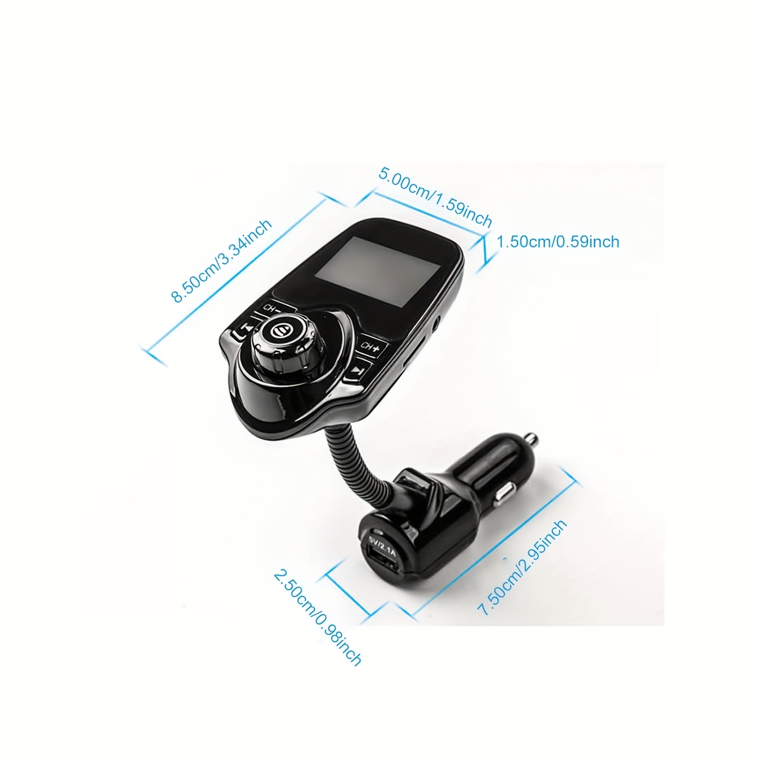 Adaptador Auxiliar Bluetooth Para Receptor Bluetooth 4.2 De Coche,  Adaptador De Audio Inalámbrico Bluetooth Jormftte 2033121