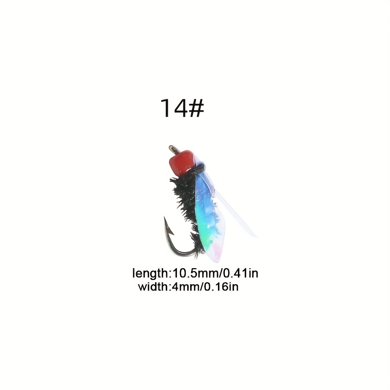 Fly Lure Bait Carp Grass Fish Fly Hook Bionic Insect Bait - Temu Canada