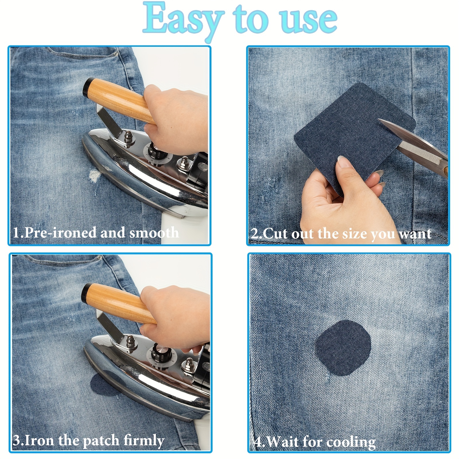 Iron On Repair Patches For Men Denim Fabric Repair Patch For - Temu