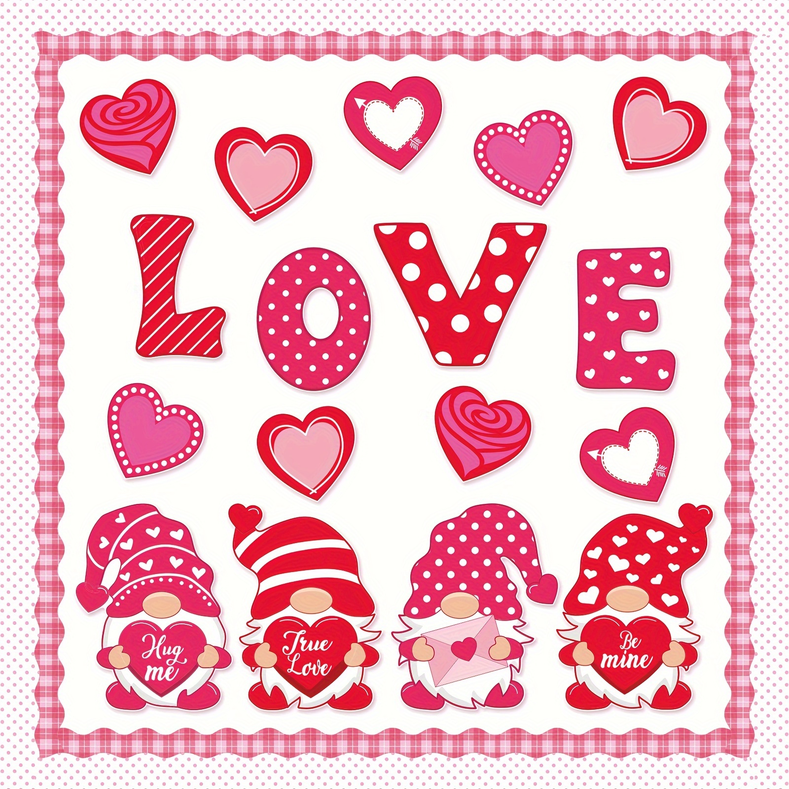 1pc Valentine's Day Cookie Stencil 25 Patterns Craft Stencil Coffee Cake  Templates Decoration Love Heart Rose Lover Couple Painting Stencils 