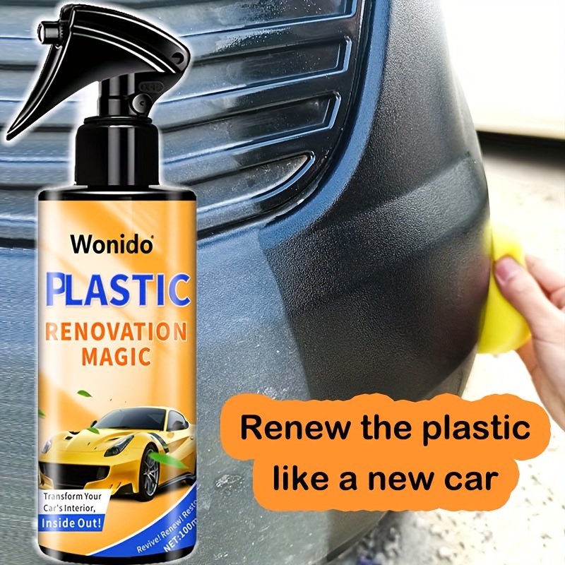 Plastic Restorer Spray for Cars - Restores Trim, Vinyl & Rubber