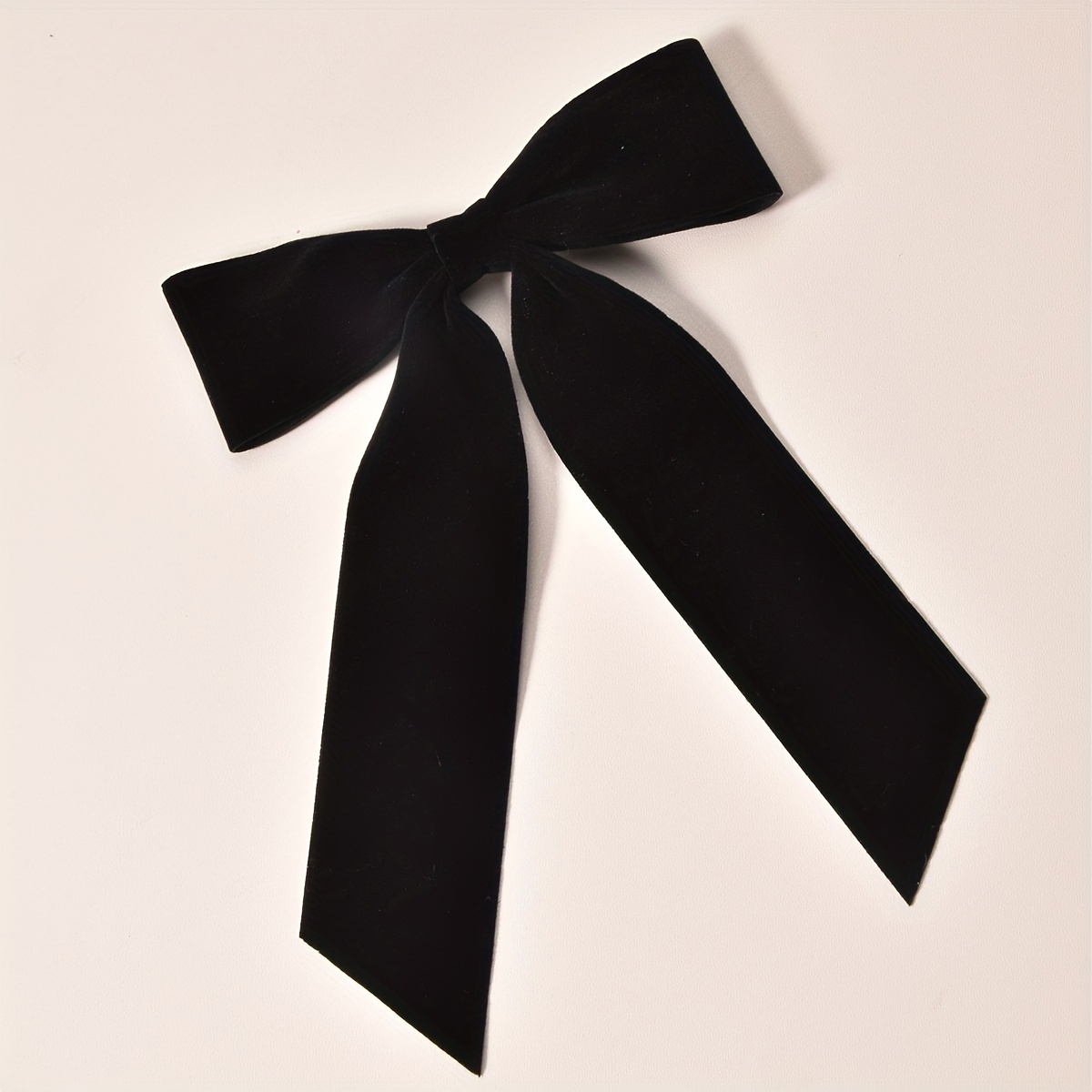 Black Velvet Ribbon Girl Bow