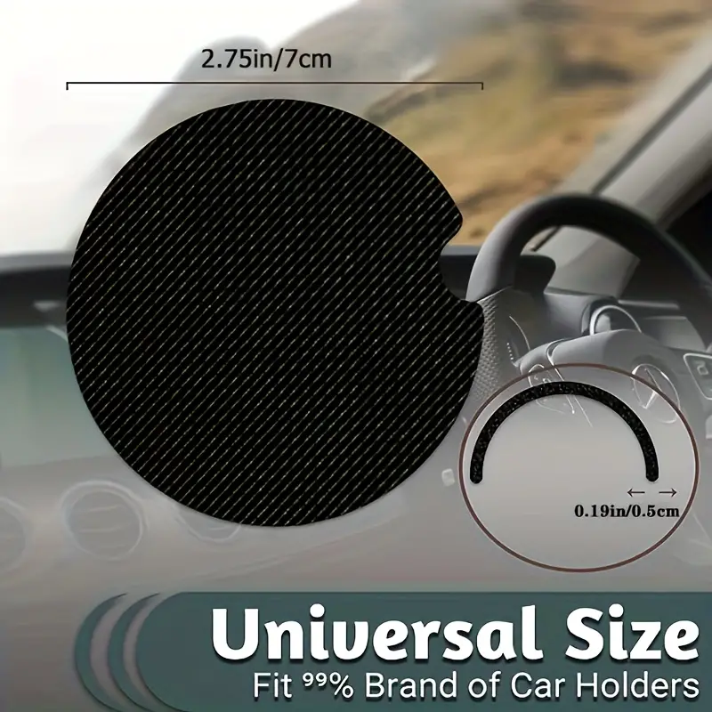 Car Cup Holder Coasters Universal Auto Anti Slip Insert - Temu