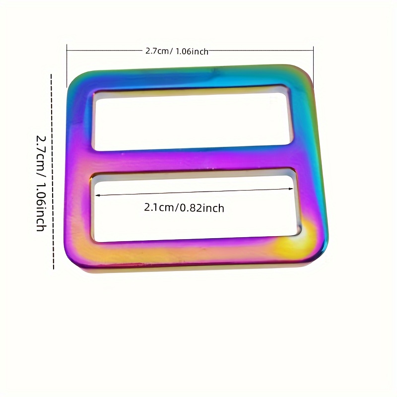 Rectangular Adjuster Buckle Metal Slide Buckle Adjuster Slide