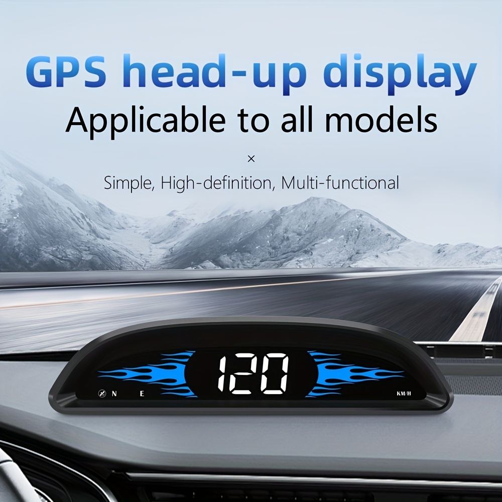 80 Mph 130 Kmh Gps Speedometer With Gps Sensor 7 Colors Backlight