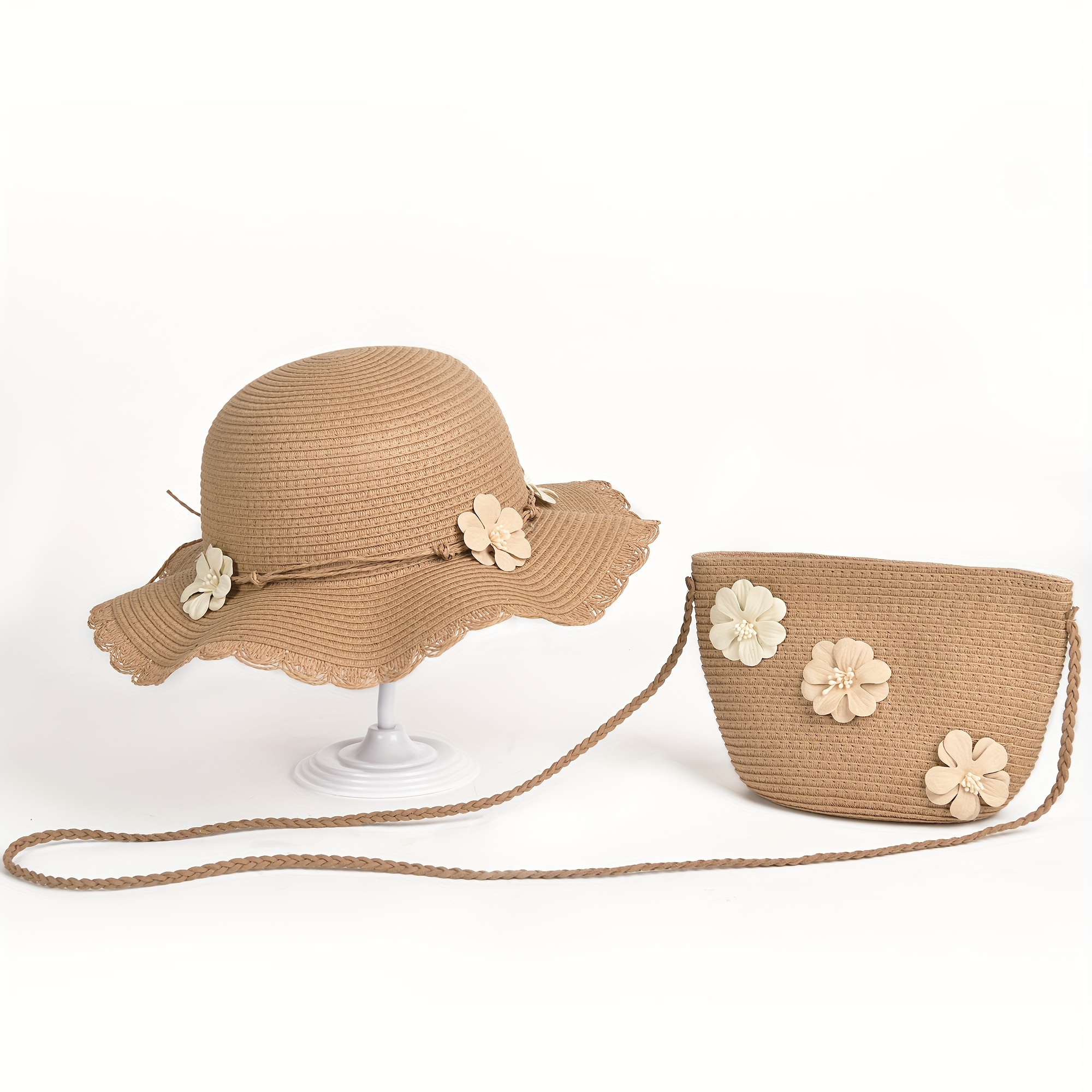 Women's Sun Hat Lace Streamer Butterfly Decoration Ruffle - Temu