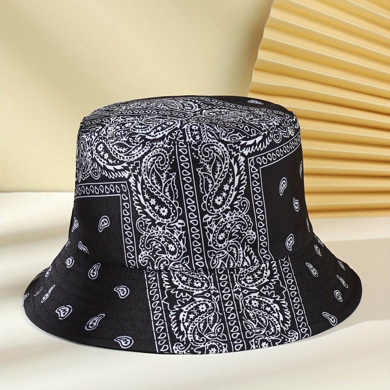 Reversible paisley print bucket hot sale hat