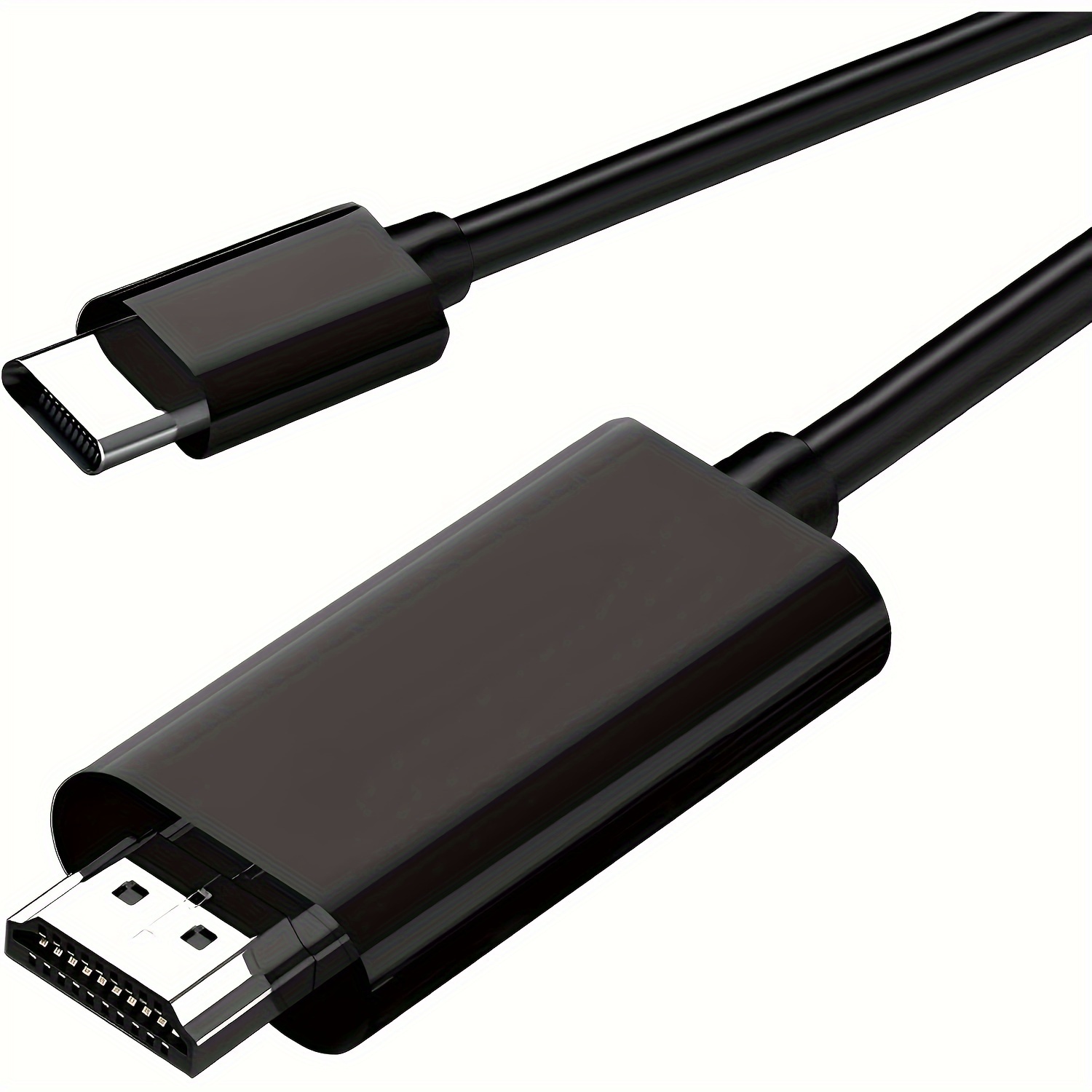 Cable USB C a HDMI de 6 pies, cable adaptador tipo C a HDMI, salida de  video 4K60Hz a HDTV/monitor compatible con Thunderbolt 4/3, iPhone 15 Pro  Max