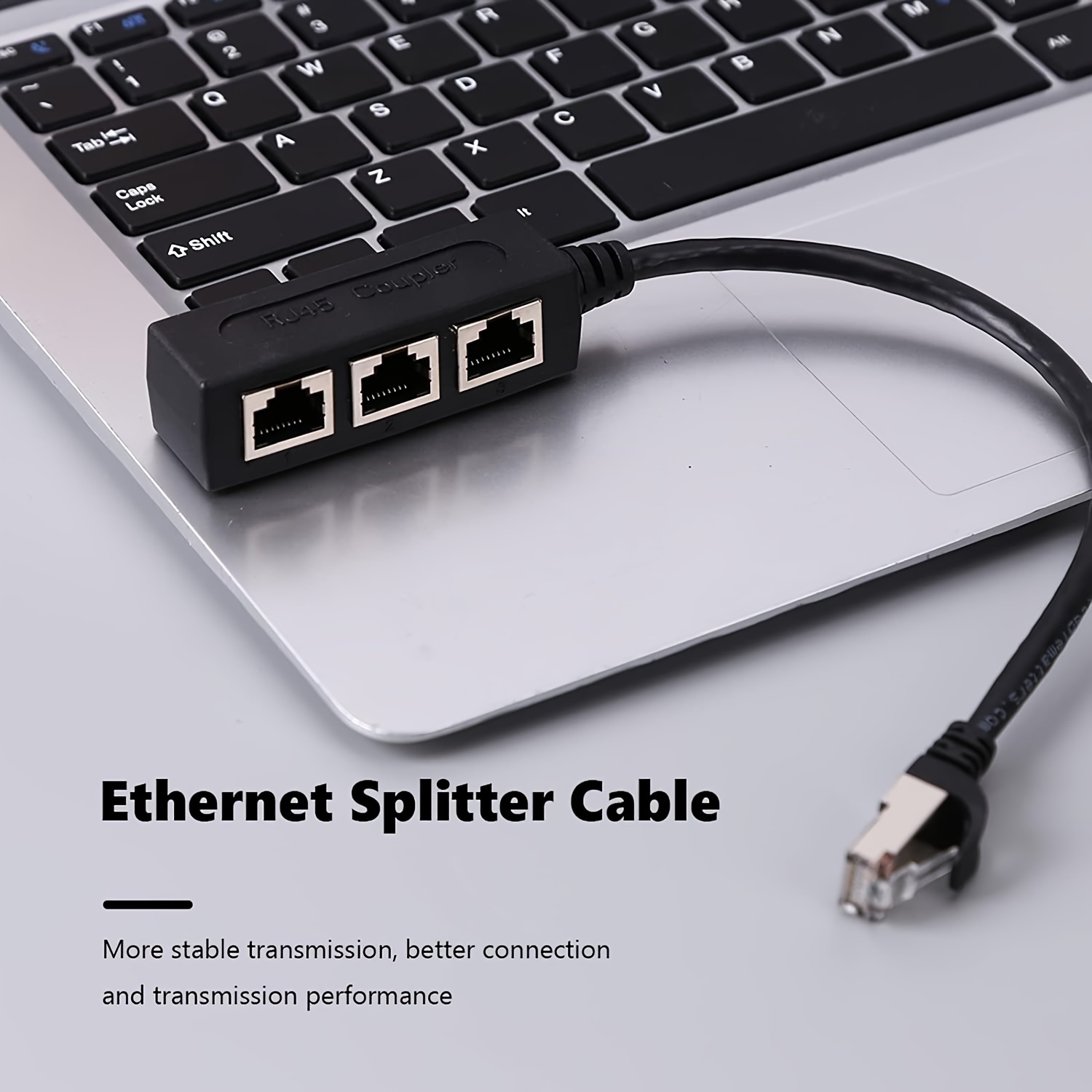 Male 2 Female Rj45 Connector Splitter Ethernet 2 in 1 - Temu