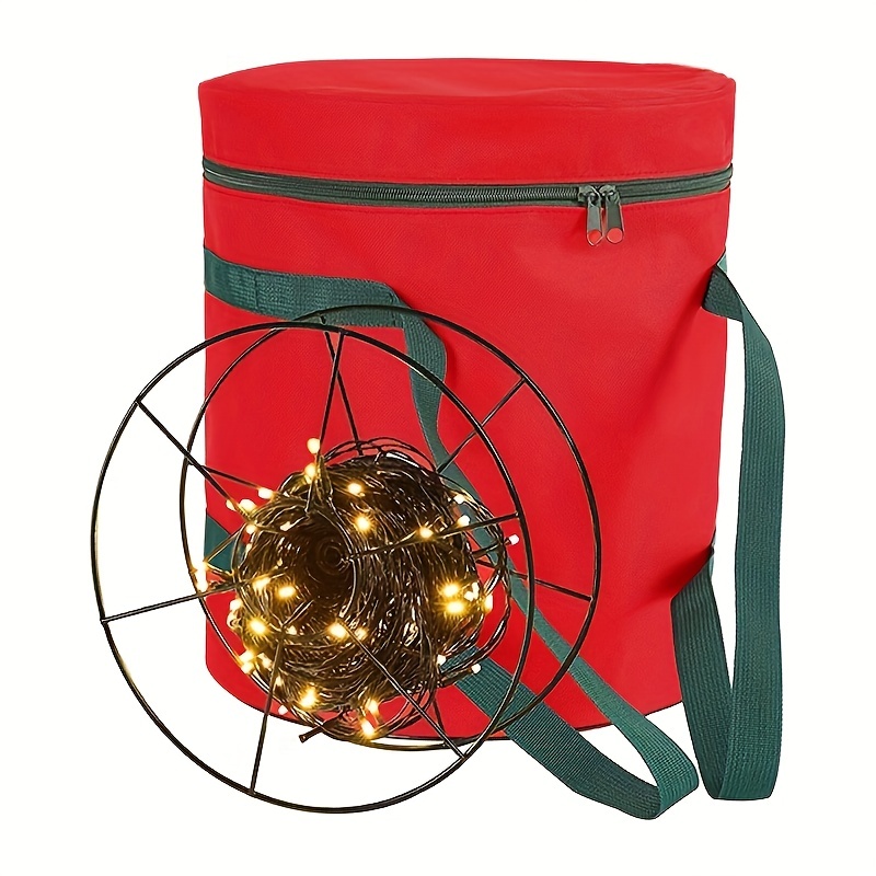 1pc Christmas Light Storage Bag Store A Lot Of Holiday Christmas Lights  Bulbs Tear Proof 600d Oxford Fabric Festival Organization And Storage  Supplies, Shop On Temu And start Saving