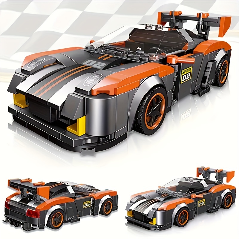 Racing Building Block Toy Series Assembly Building Block Set - Temu