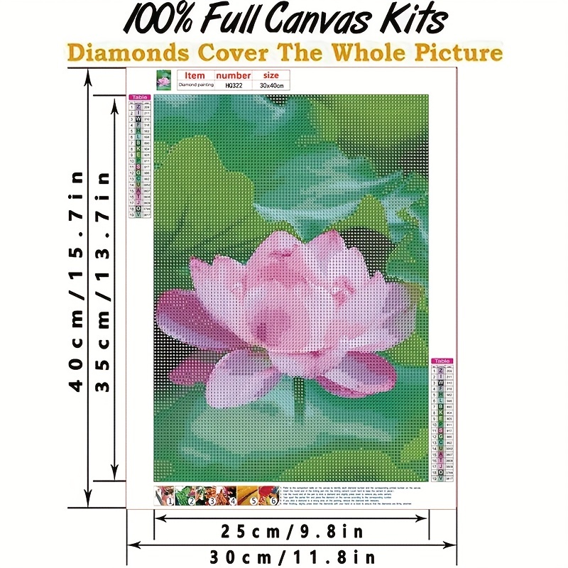 DIY 5D Diamond Painting fiori by number Kits,pittura diamante kit –