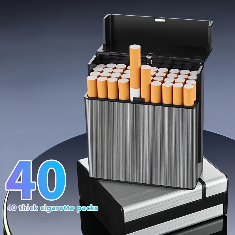 1pc Luxus Zigaretten Aufbewahrungsbox Herren Geschenk Kreative Metall  High-End Zigarettendose Zigarettenschachtel 20 Zigarettenschachteln  Kapazität