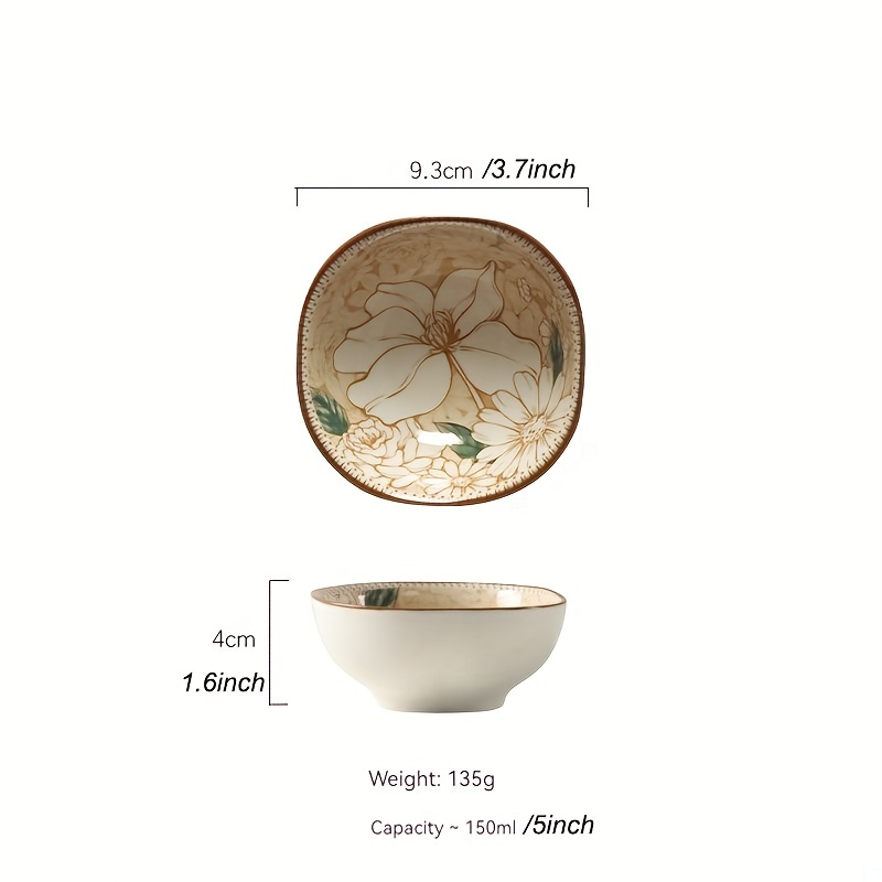 1pc Flower Design Sauce Dish, Creative Flower Shaped Glass Dipping Sauce Cup  For Kitchen