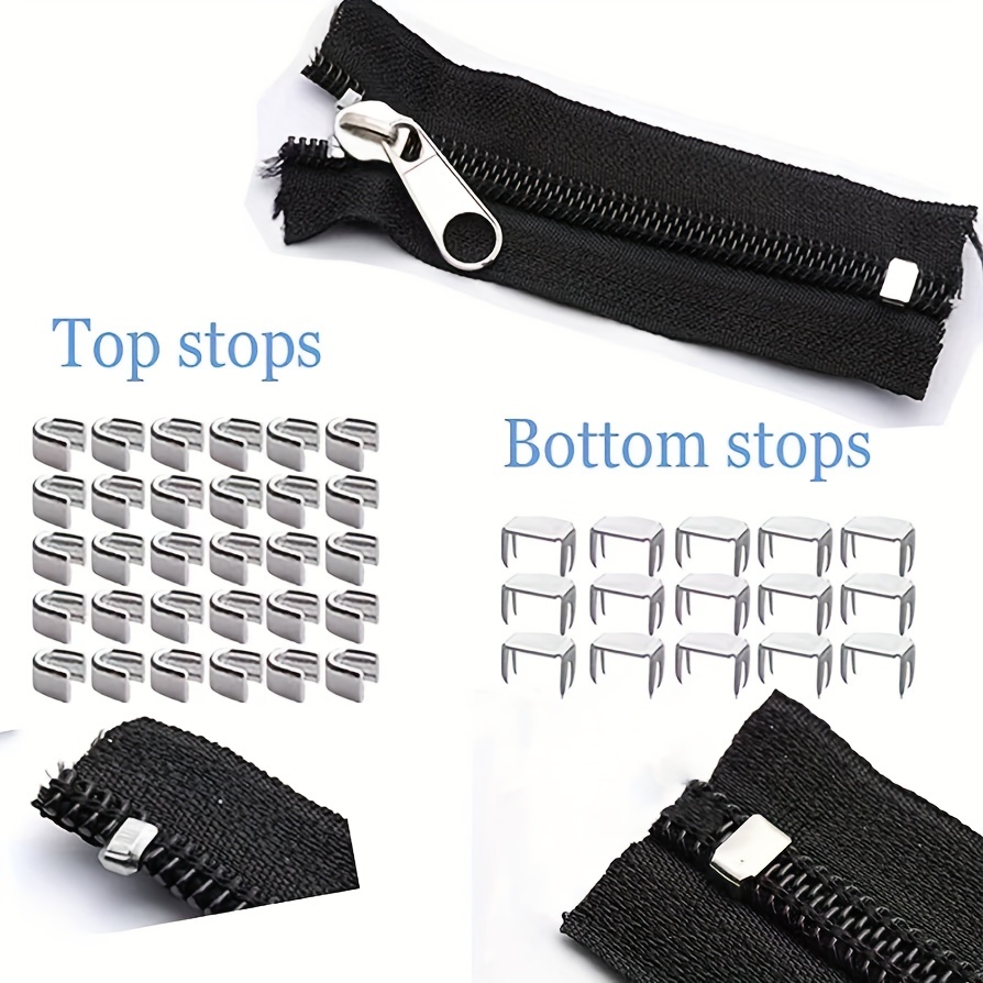 217 Pieces Zipper Repair Kit Replacement Zipper, Zipper Pulls, Zipper Head  Slider, Installation Tools Zipper Stopper Slider Repair Tool Kit for Metal Plastic  Nylon Coil Jacket Zippers (Size 8/5/3)