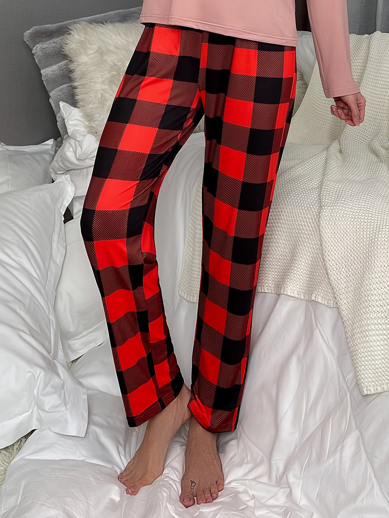 Shop Mens Red Plaid Pajama Pants | UP TO 60% OFF