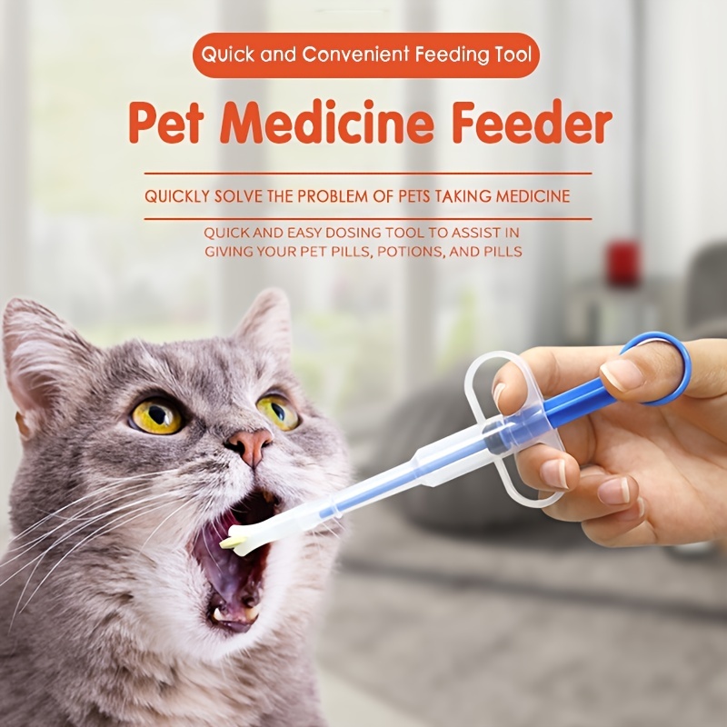 

1pc Pet Feeder Cat And Dog Pill Feeder Dewormer Pill Feeder Milk Water Dispenser