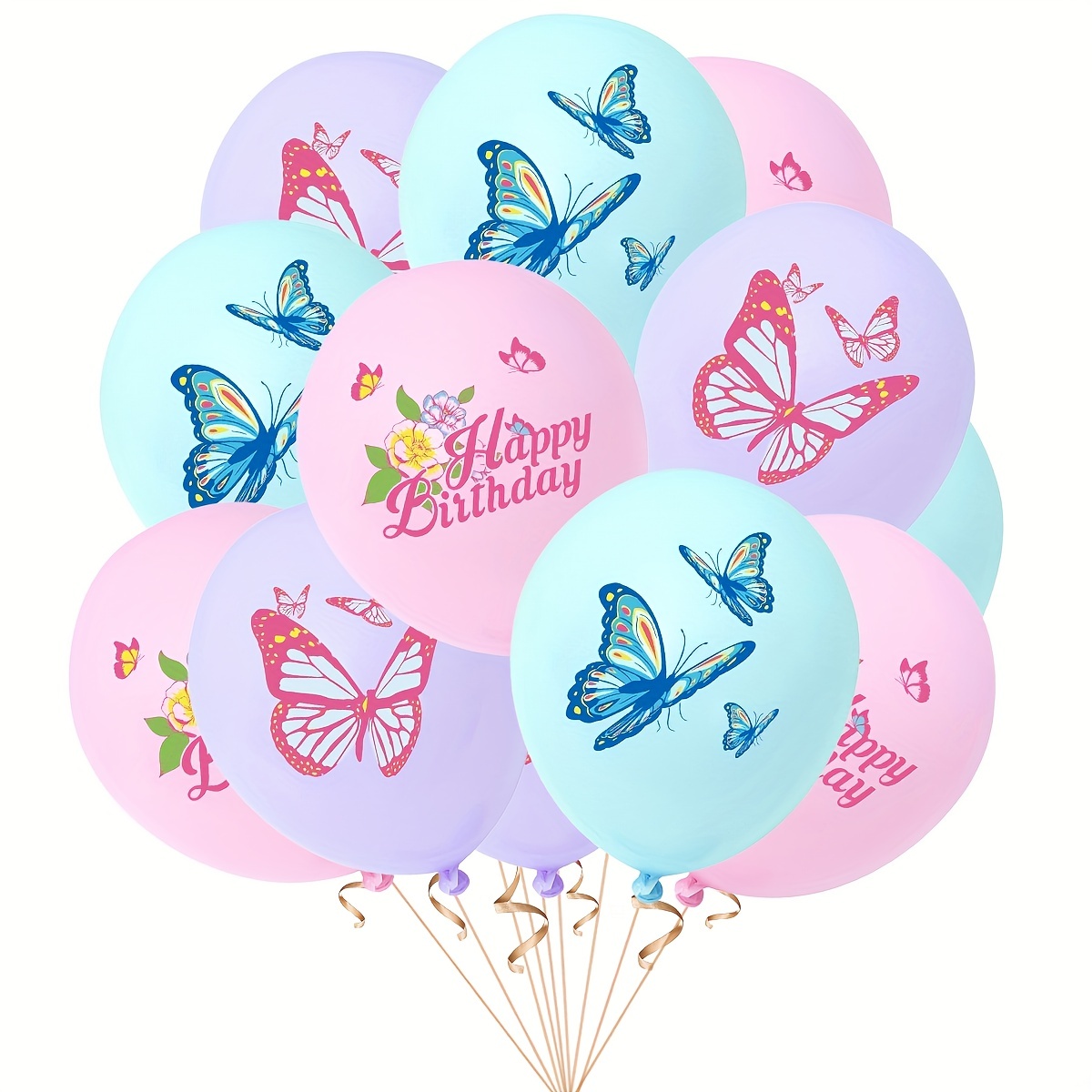 Set de Ballons numériques papillon 40 pouces, tournesol rose bleu, Shower ,  Ballon