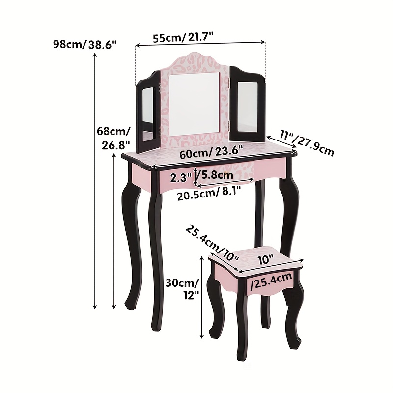 1pc Tocador De Maquillaje Mesa De Maquillaje Y Juego De - Temu